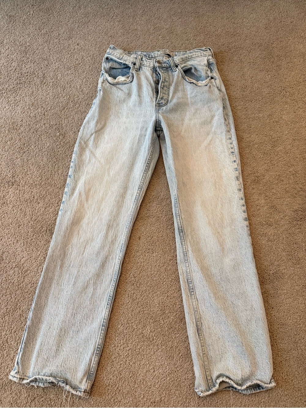 Abercrombie & Fitch The ’90s Baggy Low Rise Curve Love Jeans Size 27 / 4R